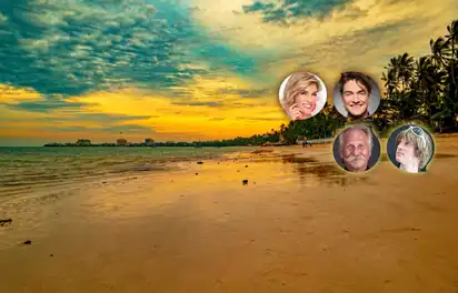 Zauberhafter Sonnenuntergang am Bamburi Beach in Mombasa, Kenia