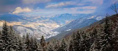 Winterblick ins Donautal der Wachau