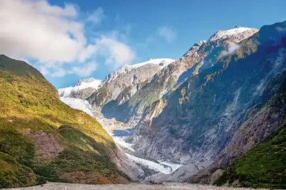 Gletscher auf der Südinsel von Neuseeland.
