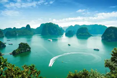 Halong-Bucht in Vietnam. Unesco Weltkulturerbe.