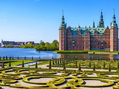 Schloss Frederiksborg in Hillerød auf der dänischen Insel Seeland