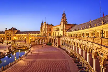 Plaza de España in Sevilla, Spanien