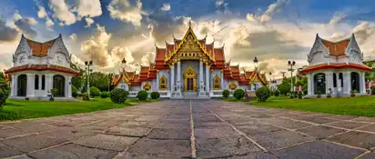 Asien, der Marmor-Tempel (Wat Benchamabophit), Bangkok, Thailand