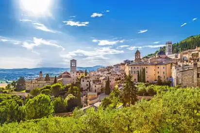 Historische Stadt von Assisi, Umbrien, Italien