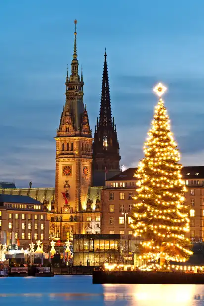 weihnachtliches Hamburg, Deutschland