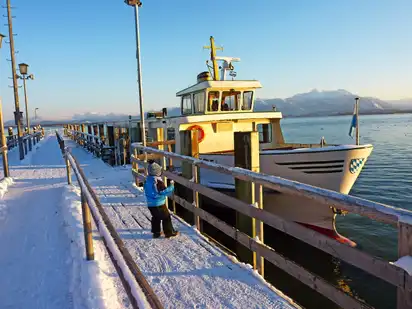 Fraueninsel im Chiemsee im Winter