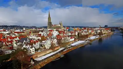 Ulm an der Donau im Winter
