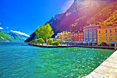 Riva del Garda in der Provinz Trentino am Gardasee, Italien