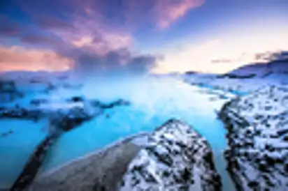 Die berühmte blaue Lagune in der Nähe von Reykjavik,Island