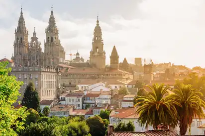 Santiago de Compostela: Kathedrale bei Sonnenaufgang