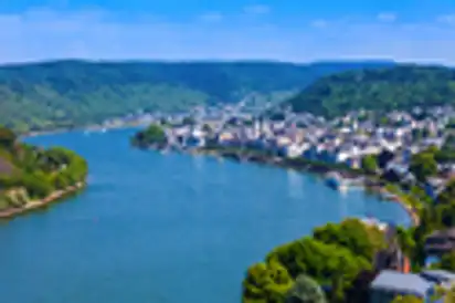 Luftaufnahme der Stadt Boppard,Deutschland