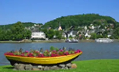 Blick auf Linz am Rhein, Deutschland