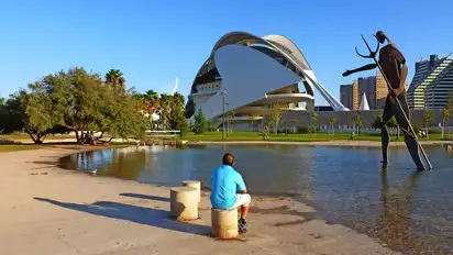 Ciutat de les Arts i les Ciències in Valencia, Spanien