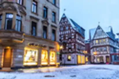 winterliche Altstadt von Mainz