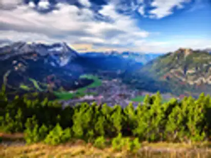 Blick auf Garmisch-Partenkirchen
