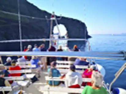 Leitnergruppe bei einem Bootsausflug auf den Liparische Inseln