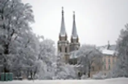 Stift Admont im Winter
