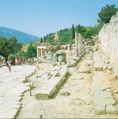 Ausgrabungsstätte von Delphi.
