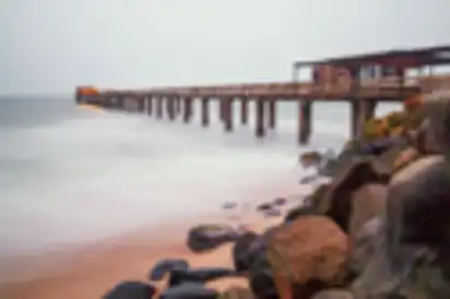 Pier at swakopmund in namibia