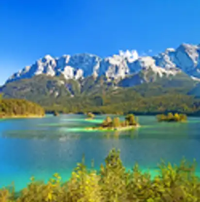 Eibsee mit Blick zur Zugspitze