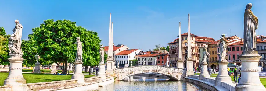 Piazza Prato della Valle in Padua, Italien