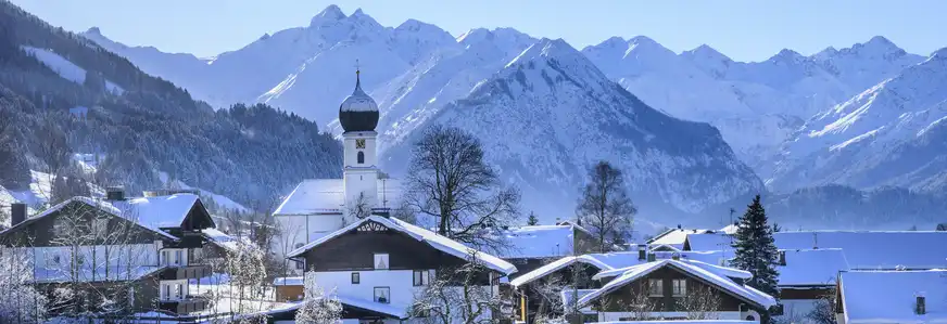 Verschneites Allgäu