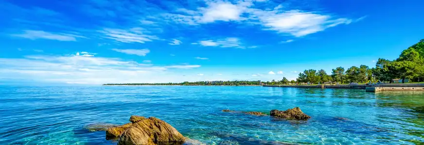 Adriaküste bei Porec, Istrien, Kroatien