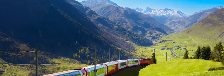 Fahrt mit dem Glacier Express