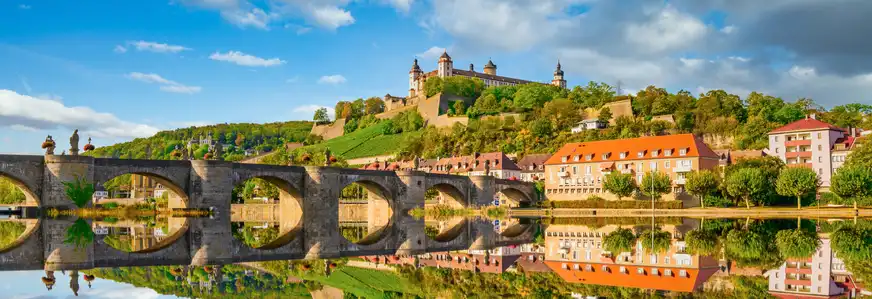 Festung Marienberg oberhalb von Würzburg in Unterfranken, Deutschland
