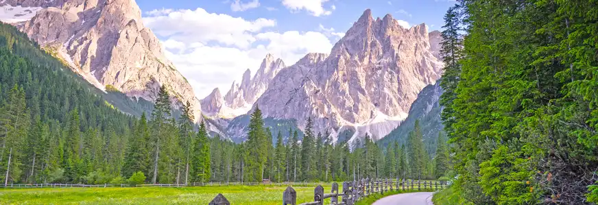 Fischleintal in Südtirol mit Blick auf die Berge
