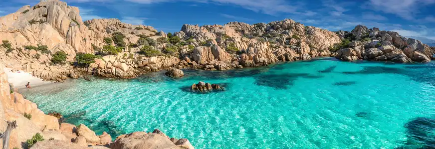 Blick auf den Küstenabschnitt Maddalena