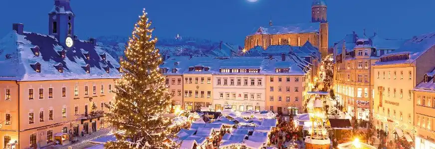 Weihnachtsmarkt in Annaberg-Buchholz im Erzgebirge, Deutschland