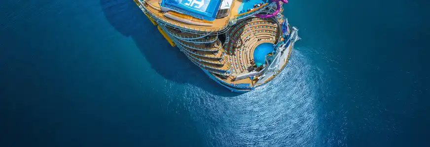 Harmony of the Seas - Luftansicht