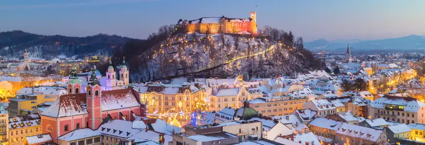 Ljubljana im Winter