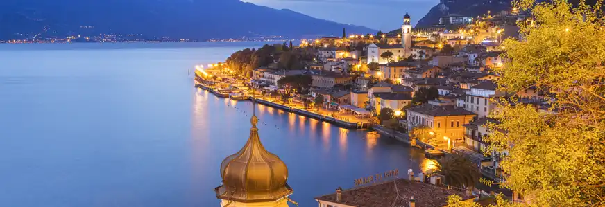 Limone sul Garda in der Lombardei am Gardasee, Italien