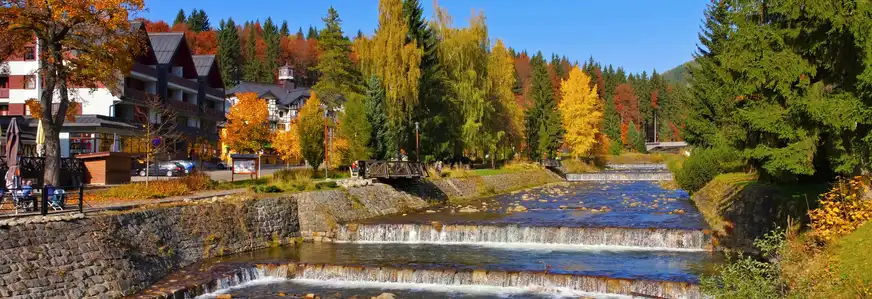 Spindlermühle im Riesengebirge in der Tschechischen Republik