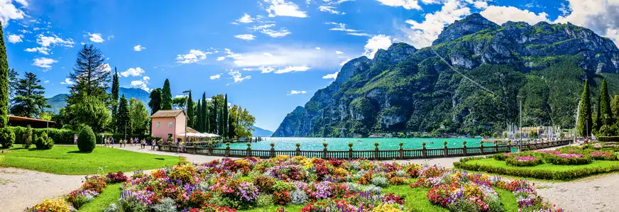 Riva del Garda in der Provinz Trentino am Gardasee, Italien
