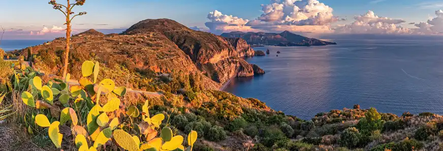 Panoramablick auf Lipari Quattrocchi