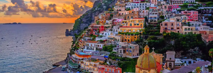 Positano an der Amalfiküste, Italien