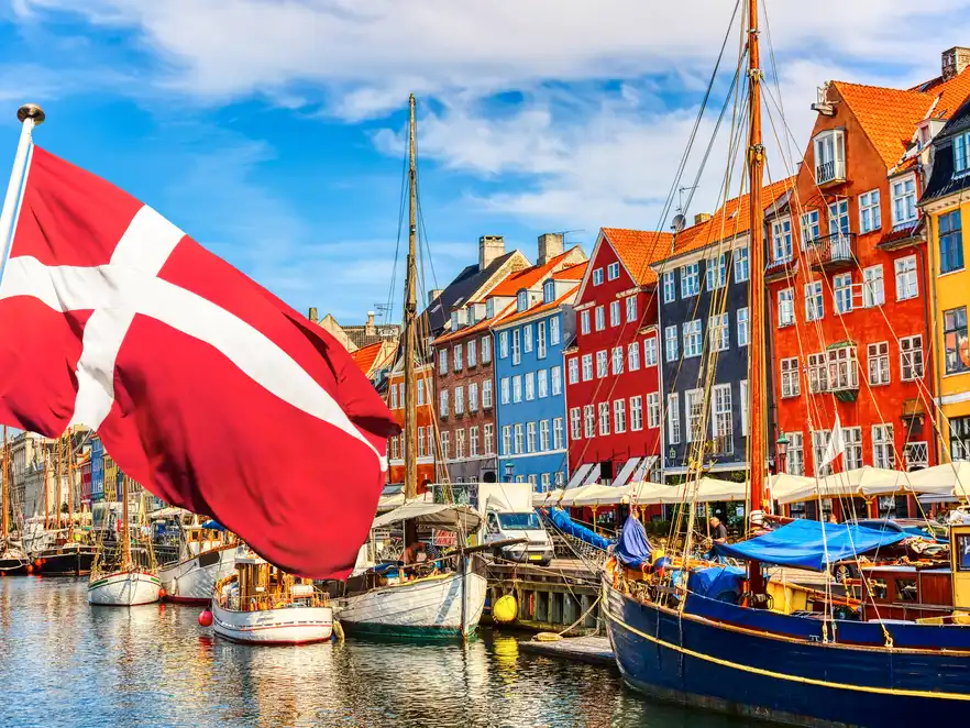 Nyhavn in Kopenhagen, Dänemark 