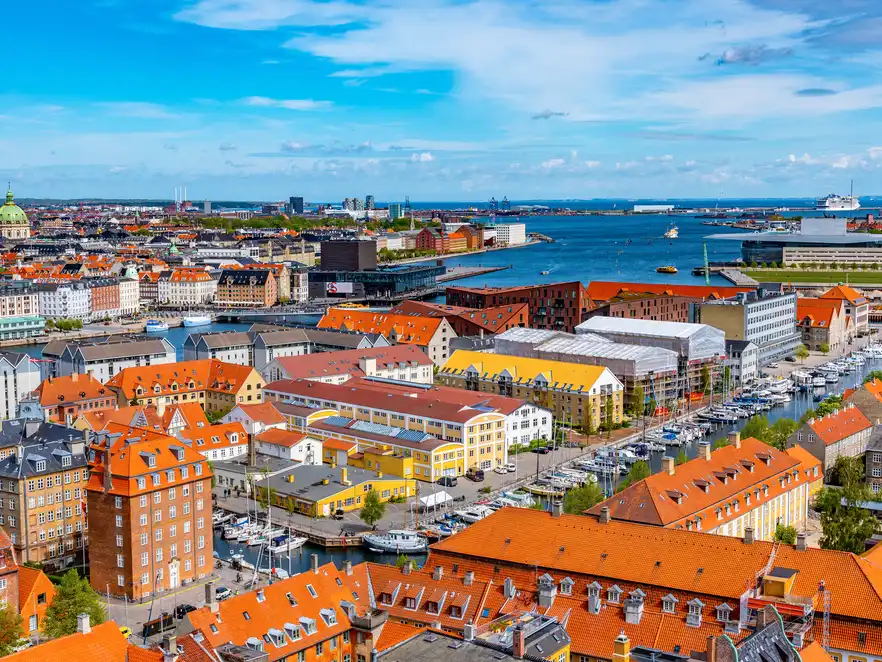 Panoramablick über Kopenhagen, Dänemark