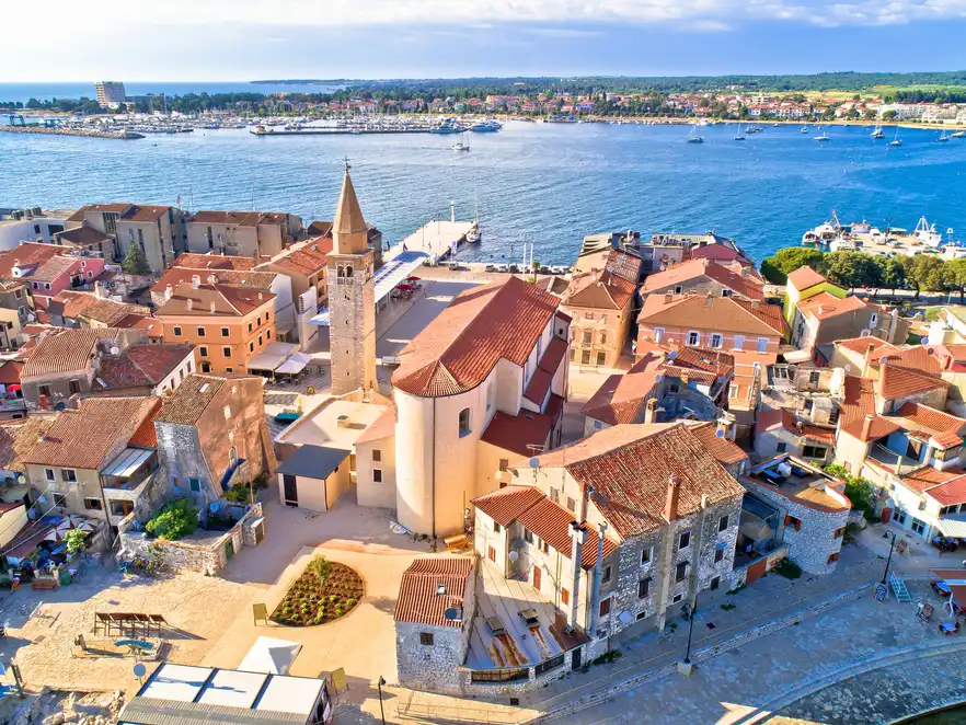 Umag. Blick auf die Innenstadt