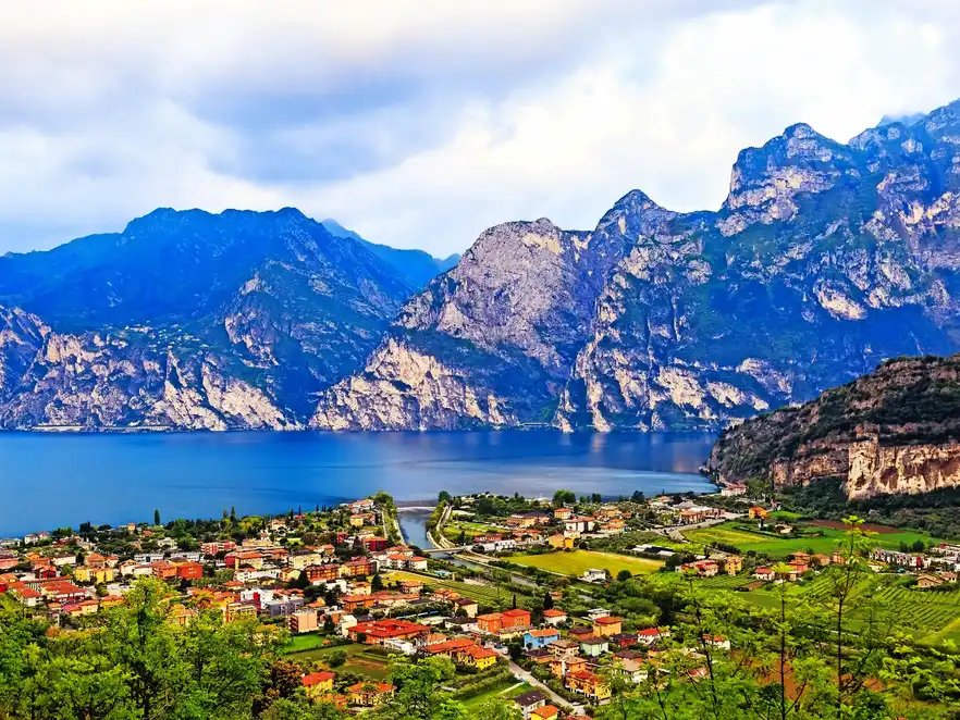 Riva del Garda in der Provinz Trentino am Gardasee, Italien