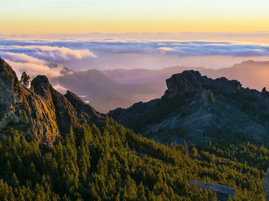 malerische Berglandschaften und Naturpark Roque Nublo - Gran