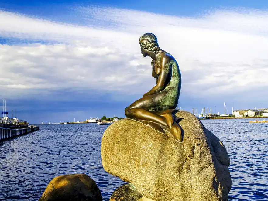 Die kleine Meerjungfrau in Kopenhagen, Dänemark