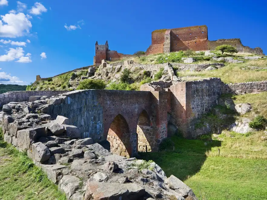 Hammershus auf Bornholm, Dänemark