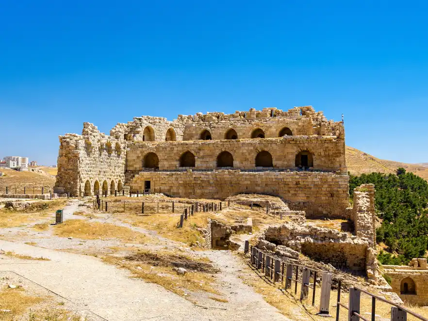 Kreuzritterburg Kerak - eine große Kreuzritterburg in Al-Karak, Jordanien