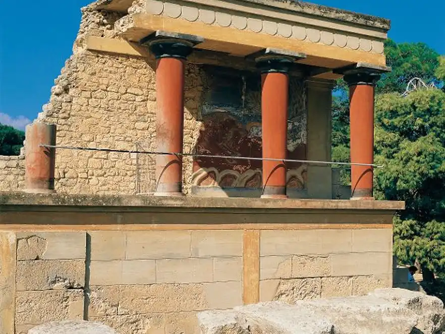 Antike Ruine vom Palast von Knossos, Kreta