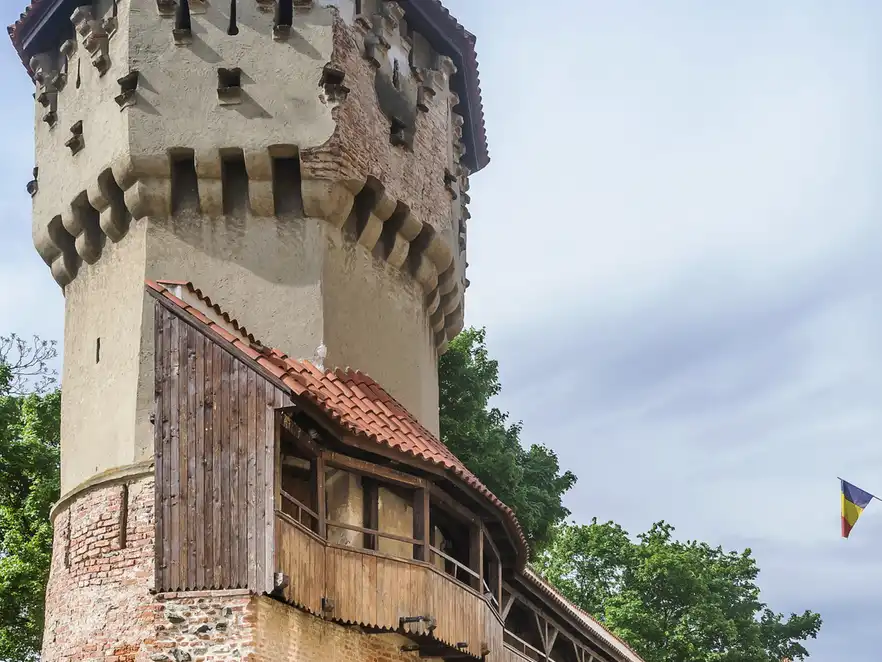 Mittelalterlicher Wehrturm,Sibiu,Rumänien