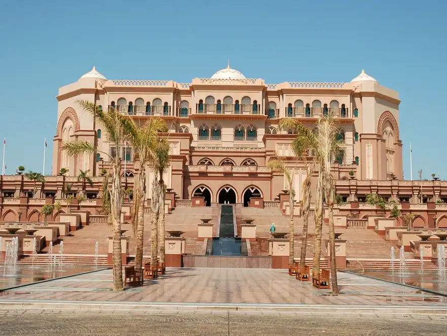 Emirates Palace Abu Dhabi in den Vereinigten Arabischen Emiraten